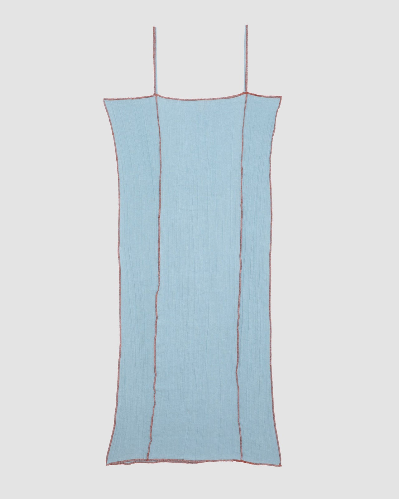 Shok Slip Dress - Crinkle Linen - Wuxi Blue