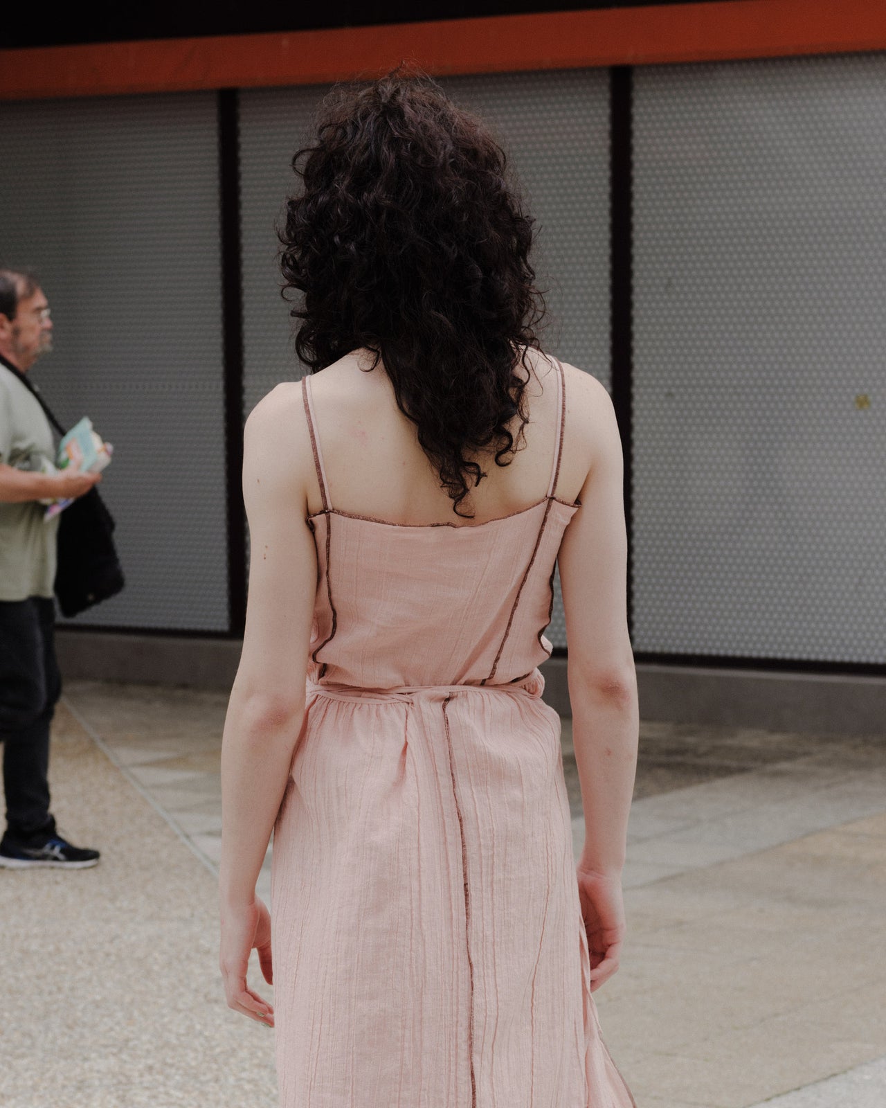 Shok Slip Top - Crinkle Linen Cotton - Rose