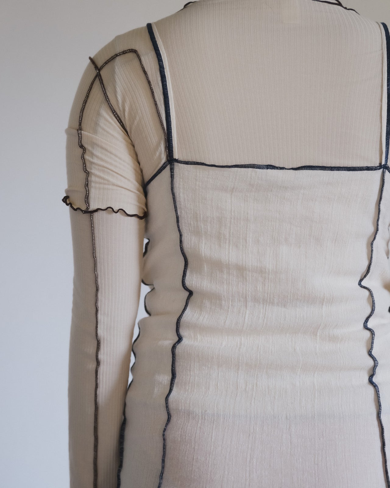 Shok Square Dress - Crinkle Linen - Off White