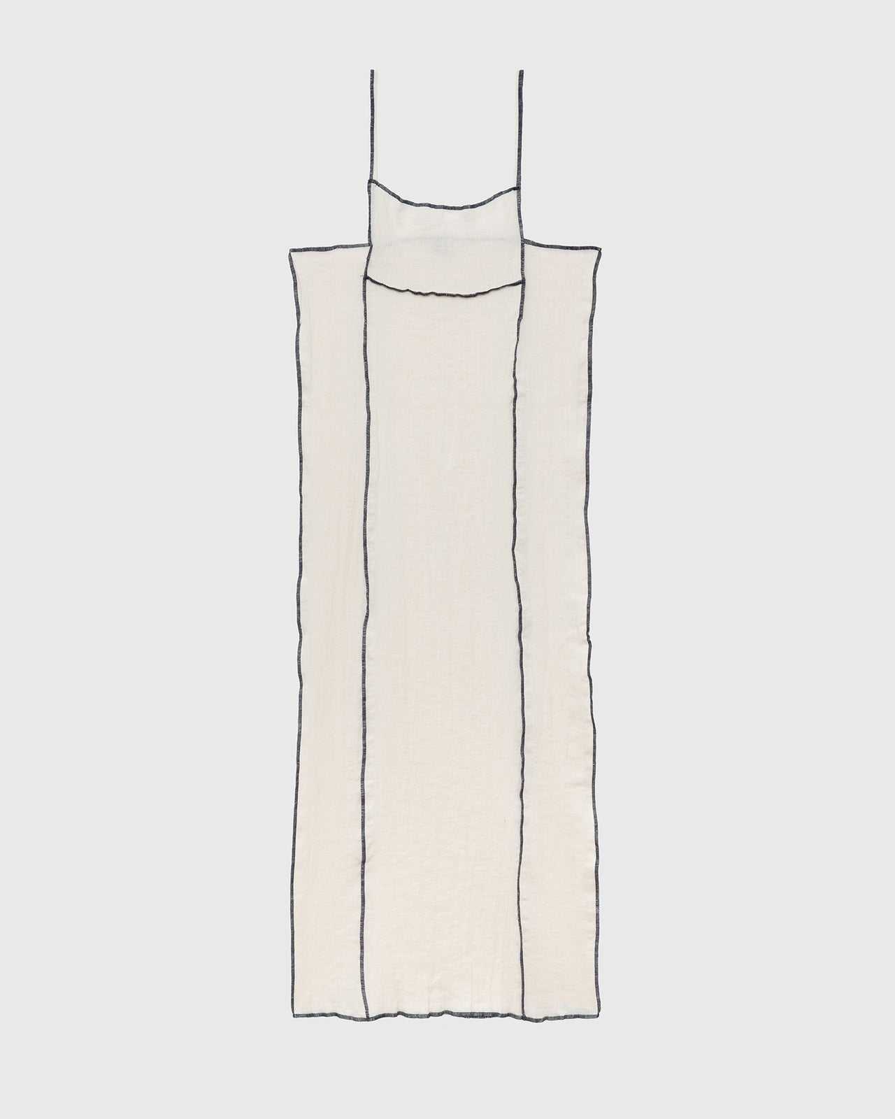 Shok Square Dress - Crinkle Linen - Off White