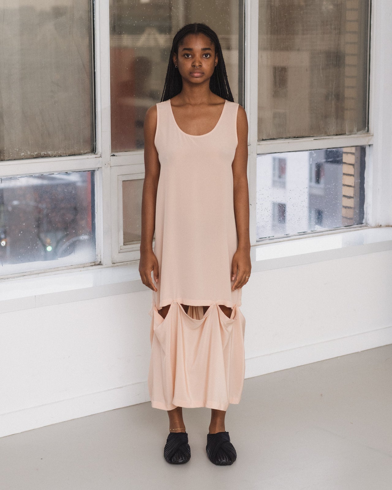 Sil Dress - Silk Crepe - Baro Pink