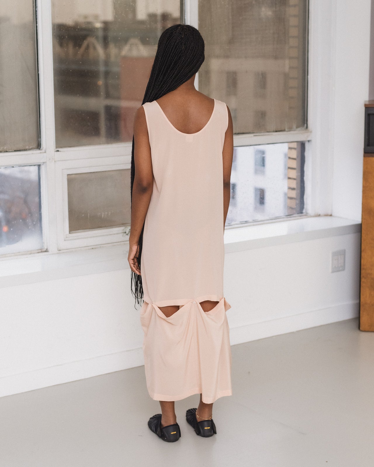 Sil Dress - Silk Crepe - Baro Pink