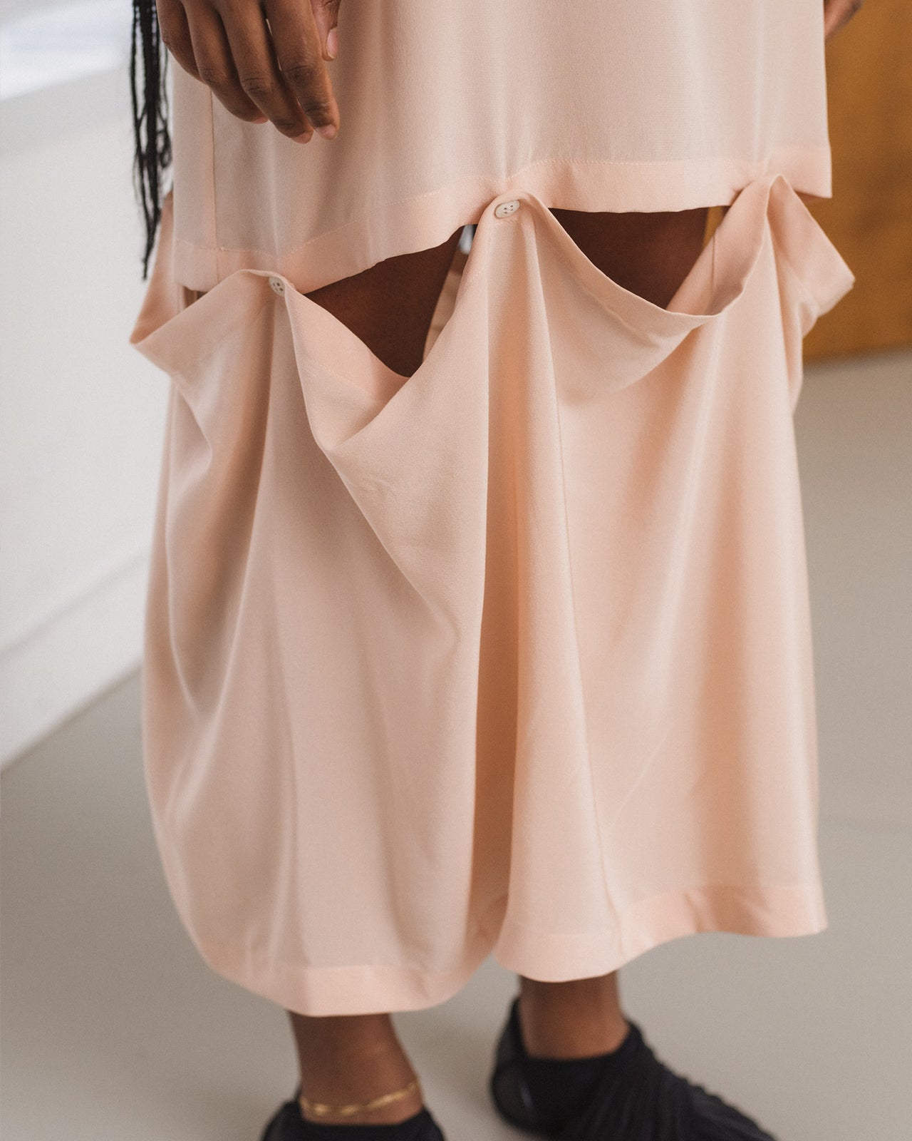 Sil Dress - Silk Crepe - Baro Pink