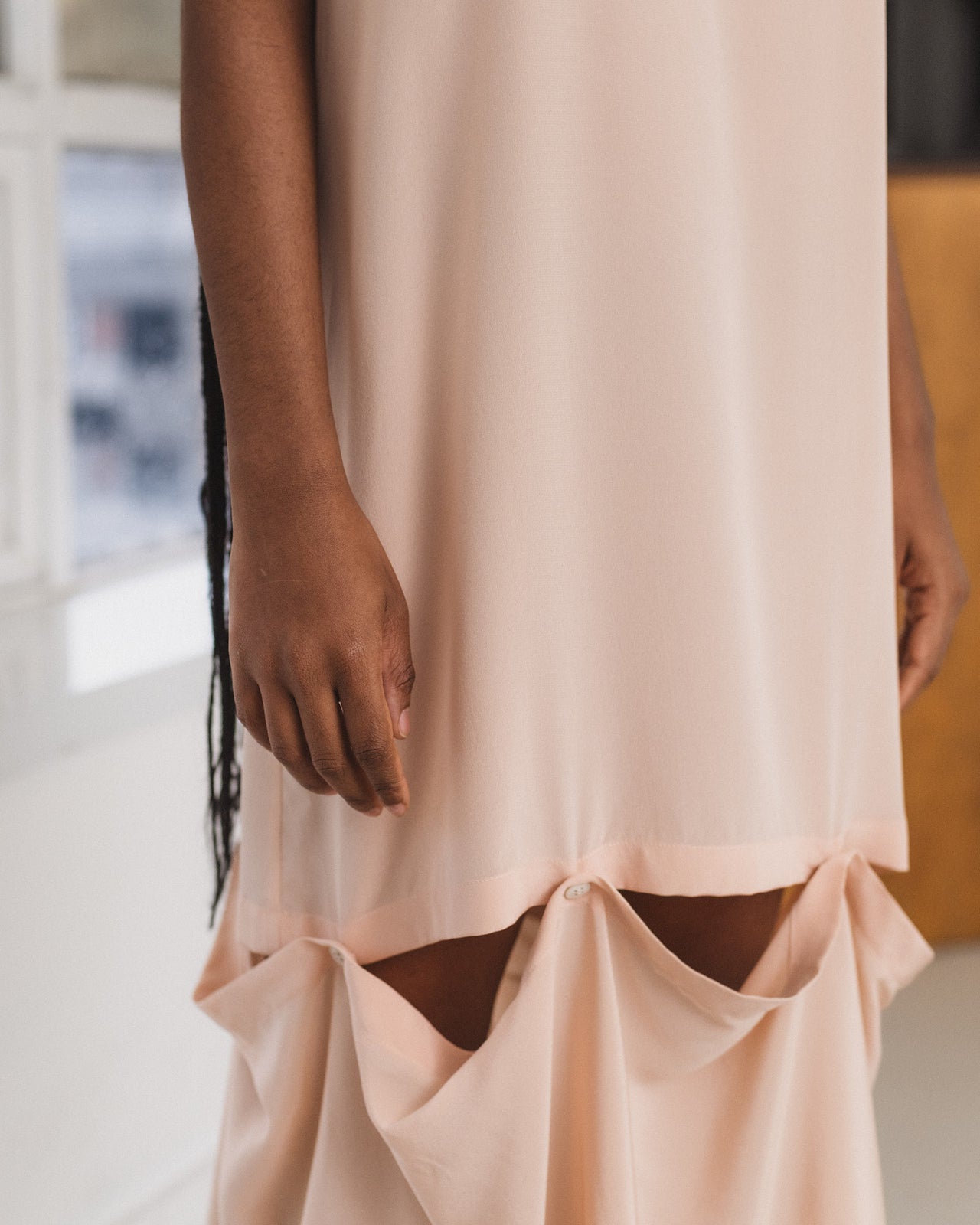 Sil Dress - Silk Crepe - Baro Pink