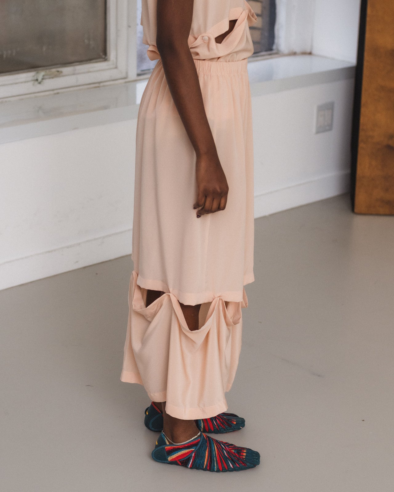 Sil Skirt - Silk Crepe - Baro Pink