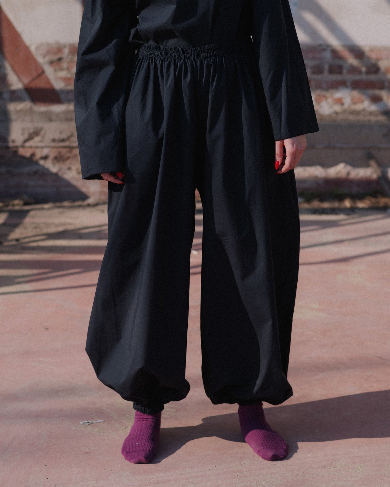 Simmon Pants - Organic Cotton Poplin - Black
