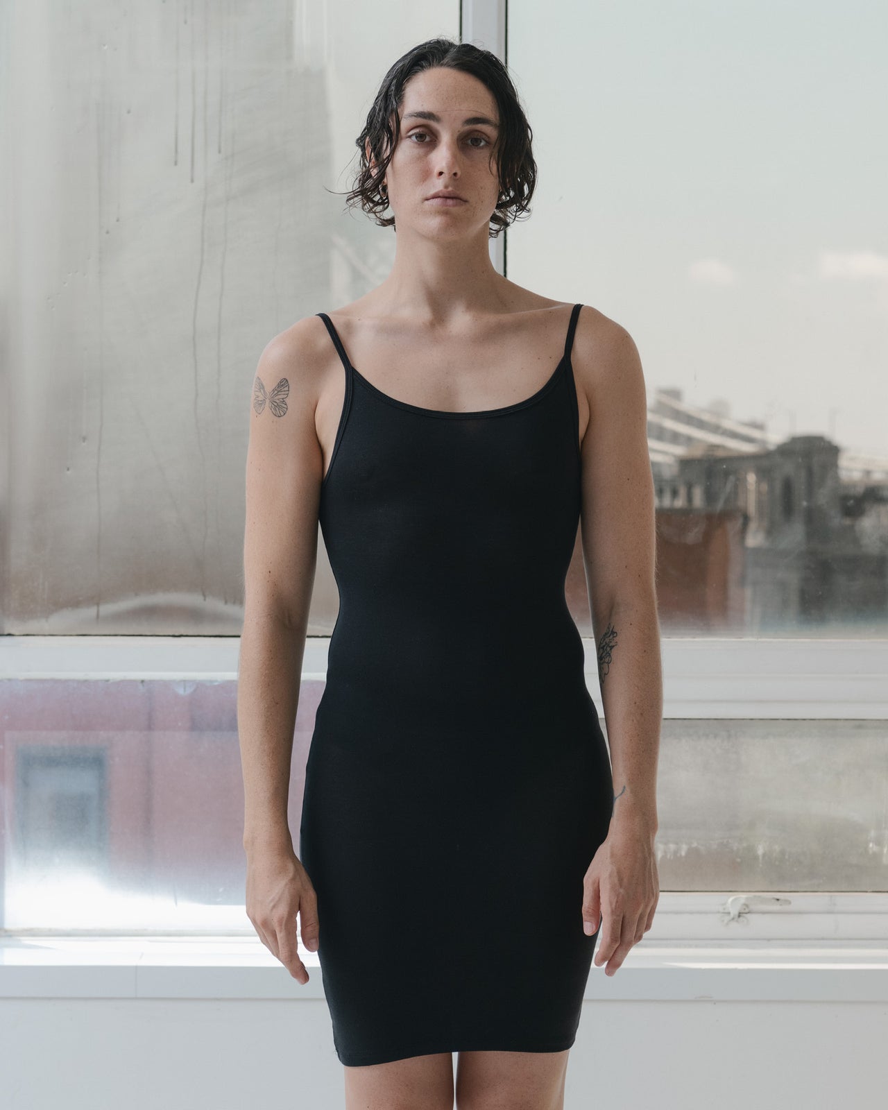 Slip Dress - Bamboo Jersey - Black