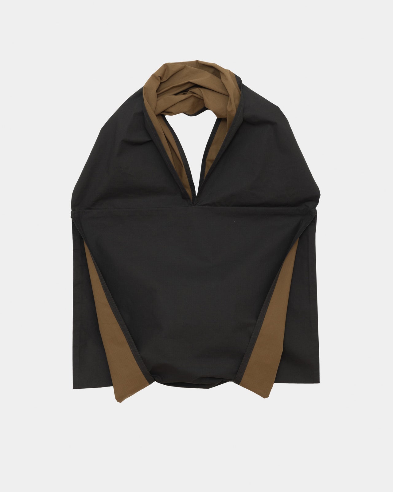 Small Hale Bag - Waxed Organic Cotton - Green Brown