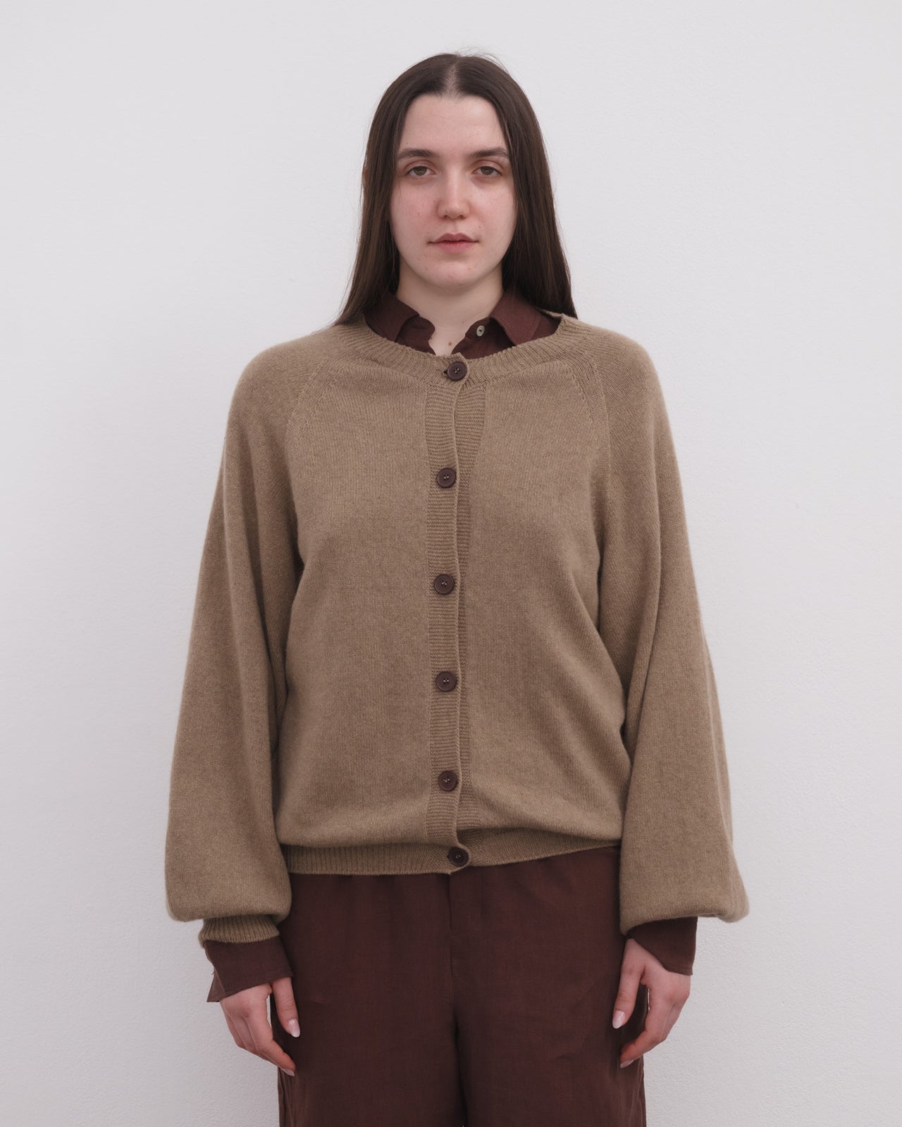 Soar Cardigan - Recycled Cashmere - Rovere Brown