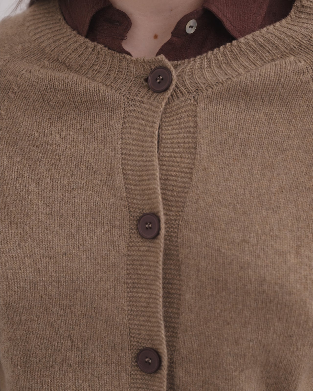 Soar Cardigan - Recycled Cashmere - Rovere Brown