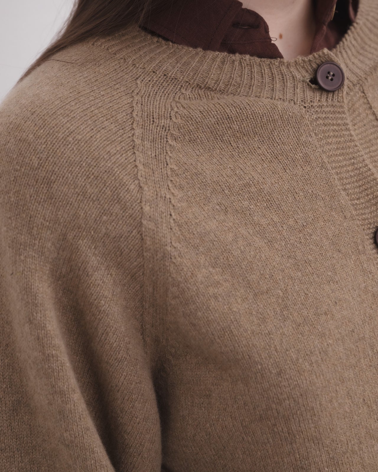 Soar Cardigan - Recycled Cashmere - Rovere Brown