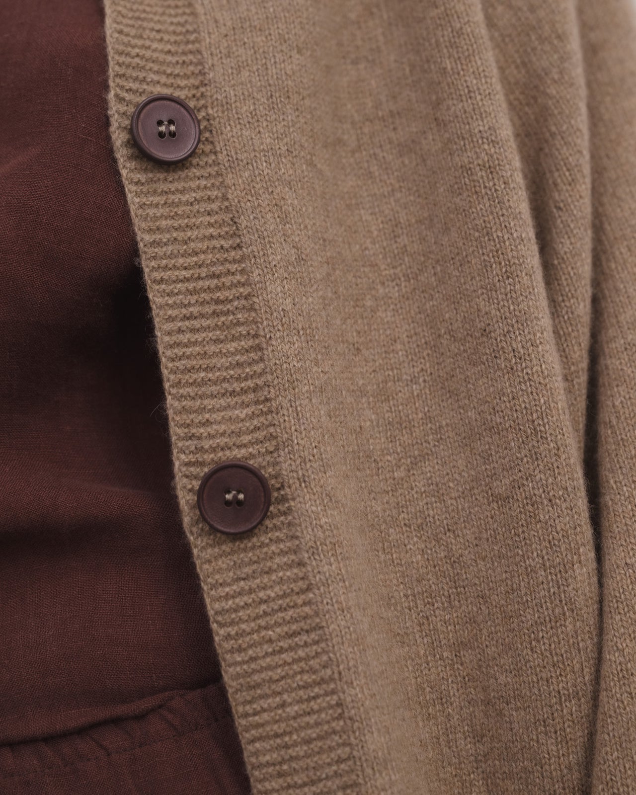 Soar Cardigan - Recycled Cashmere - Rovere Brown