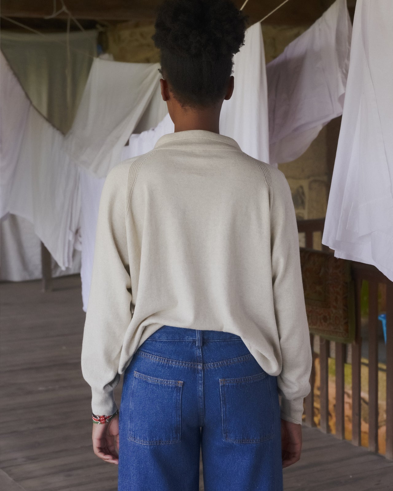 Soar Polo - Organic Cotton Knit - Grey Melange