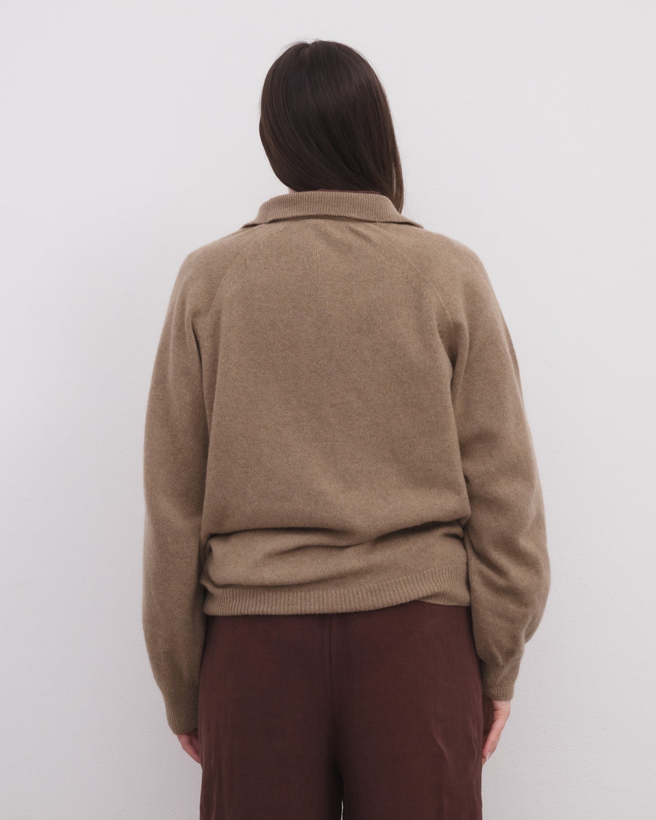 Soar Polo - Recycled Cashmere - Rovere Brown