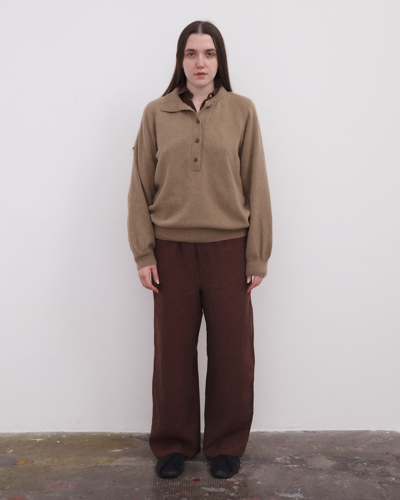 Soar Polo - Recycled Cashmere - Rovere Brown