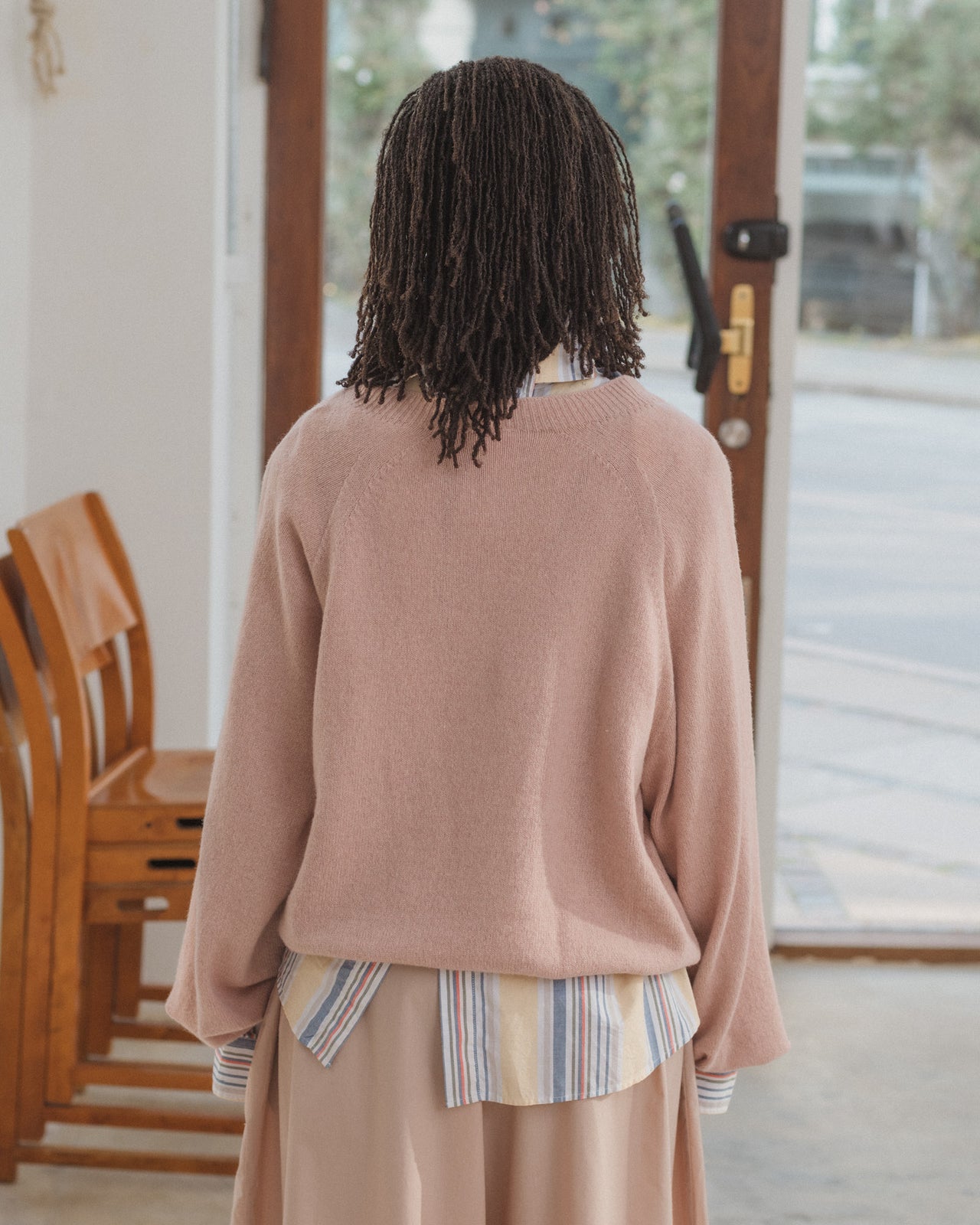 Soar Sweater - Recycled Cashmere - Cameo Pink