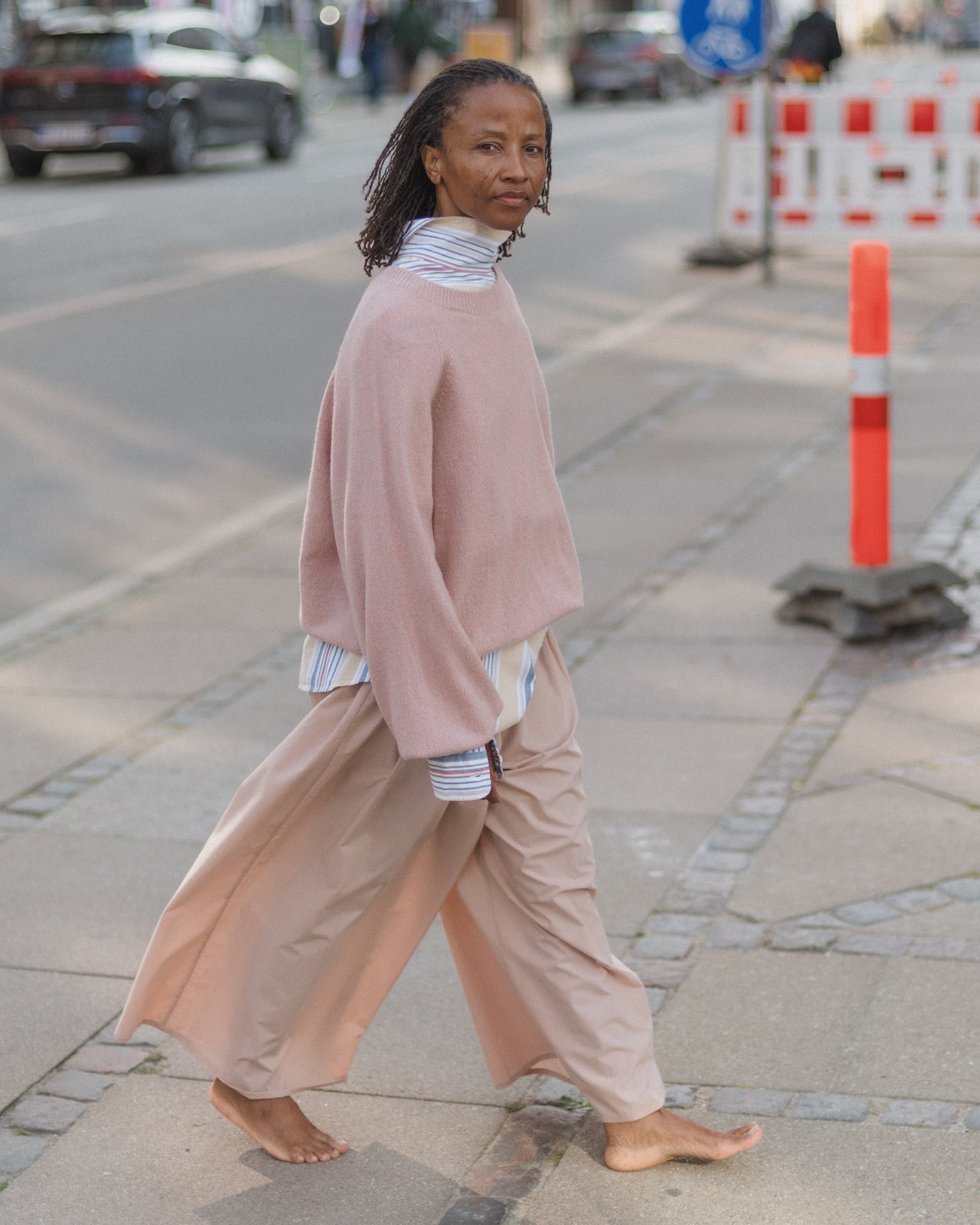 Soar Sweater - Recycled Cashmere - Cameo Pink