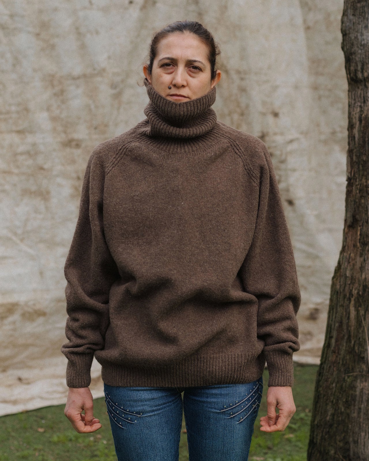 Soar Turtleneck - Arles Merino Wool - Burel Brown