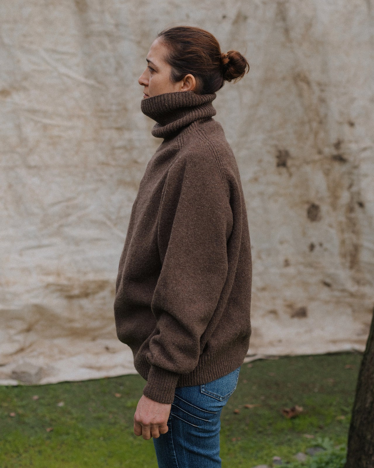 Soar Turtleneck - Arles Merino Wool - Burel Brown