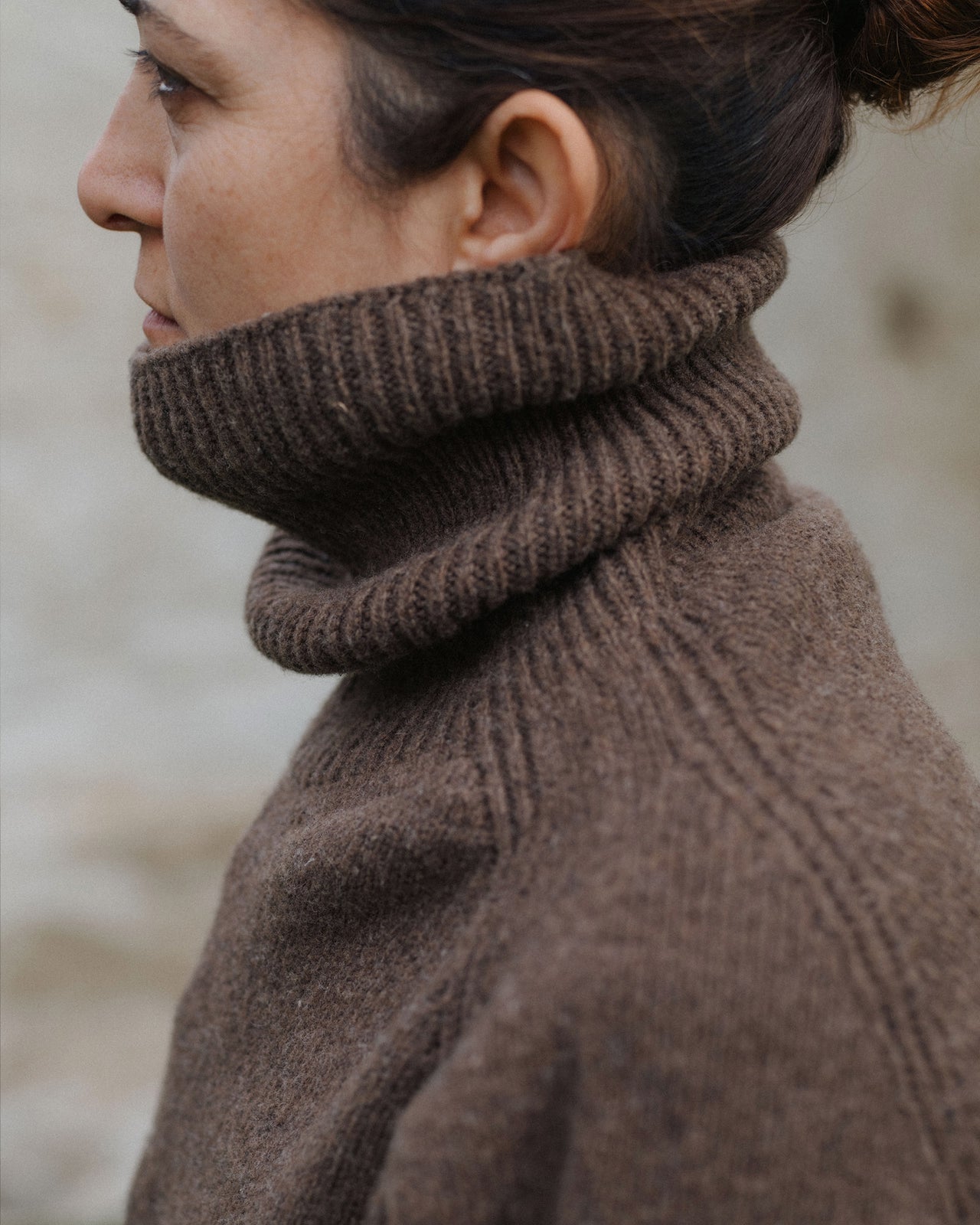 Soar Turtleneck - Arles Merino Wool - Burel Brown