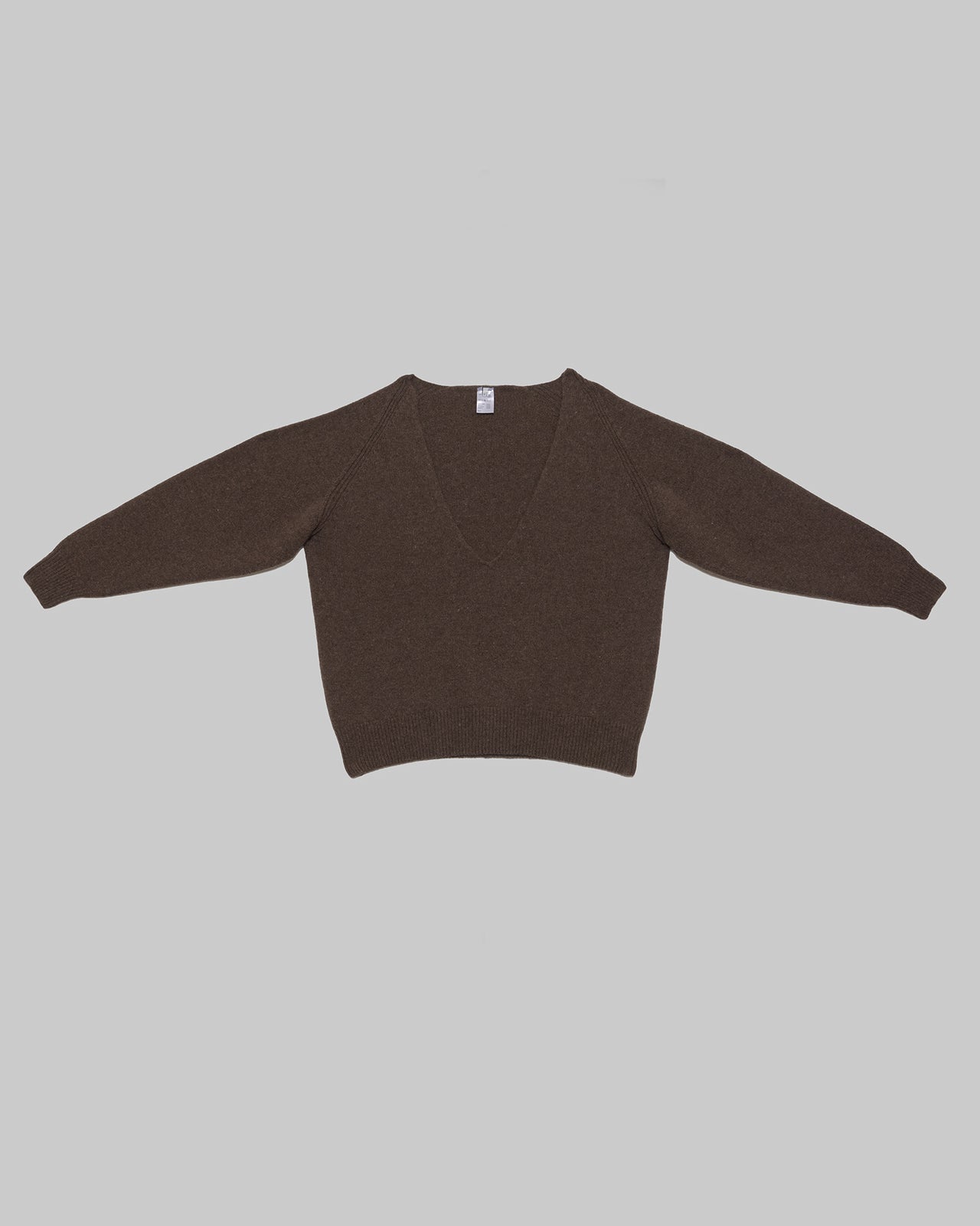 Soar V Neck - Arles Merino Wool - Burel Brown