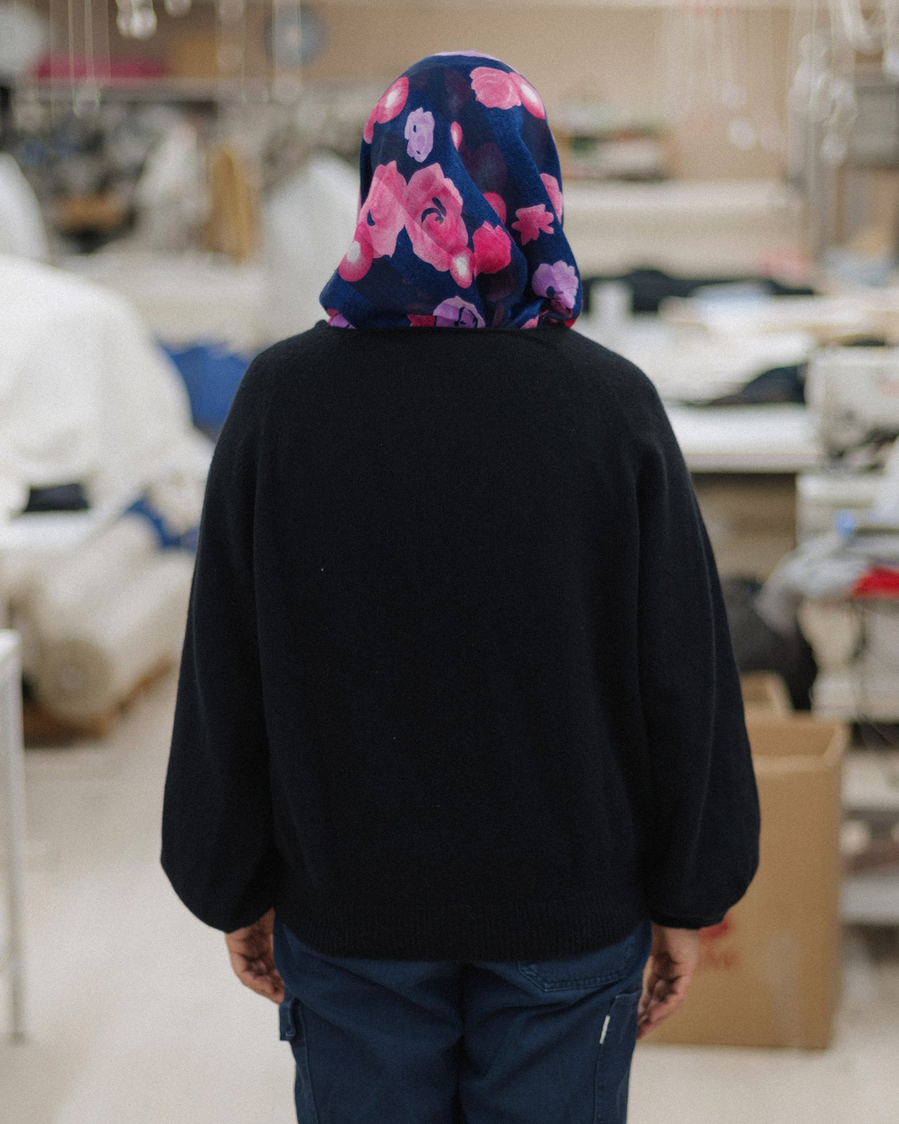 Soar V Neck - Recycled Cashmere - Black