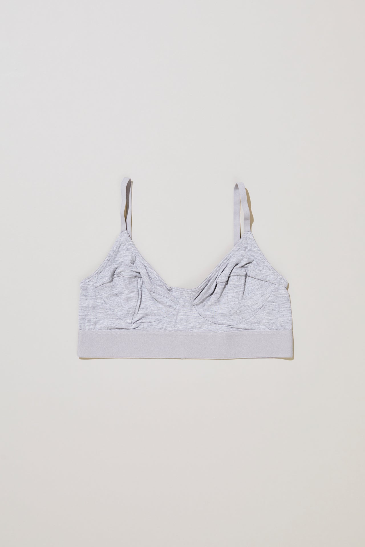 Soft Bra - Bamboo Jersey - Grey Melange