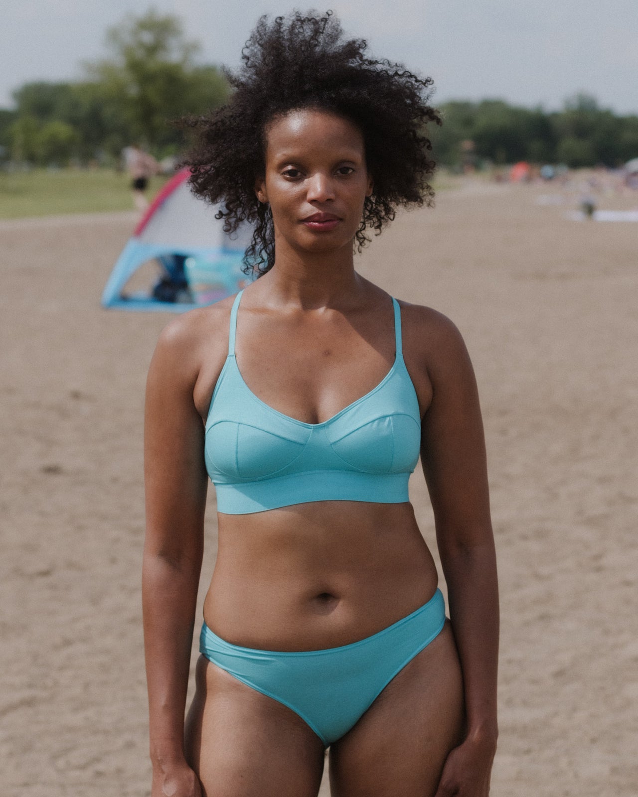 Soft Bra - Bamboo Lyocell - Charles Turquoise