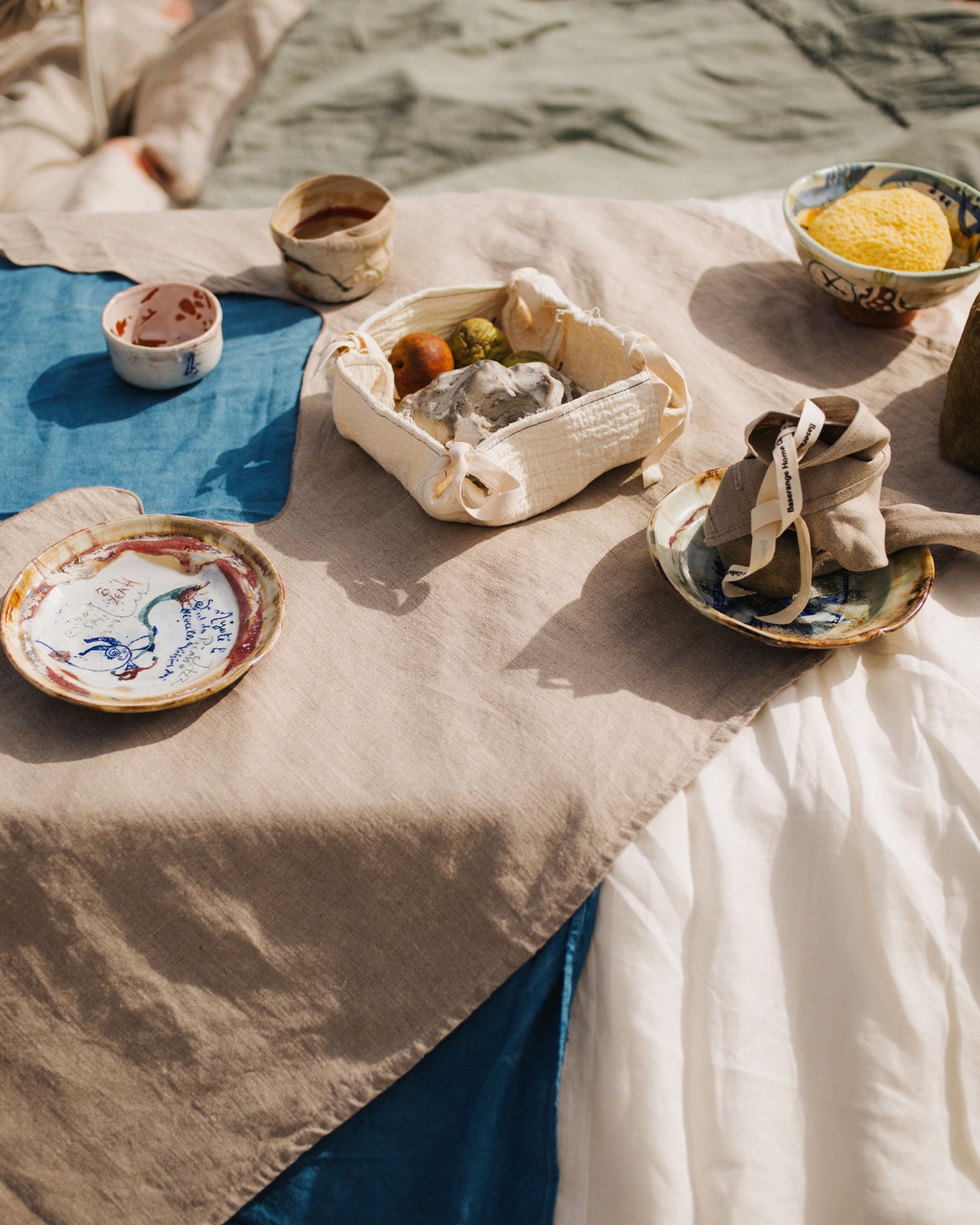 Sonder Basket - Quilted Organic Cotton - Undyed