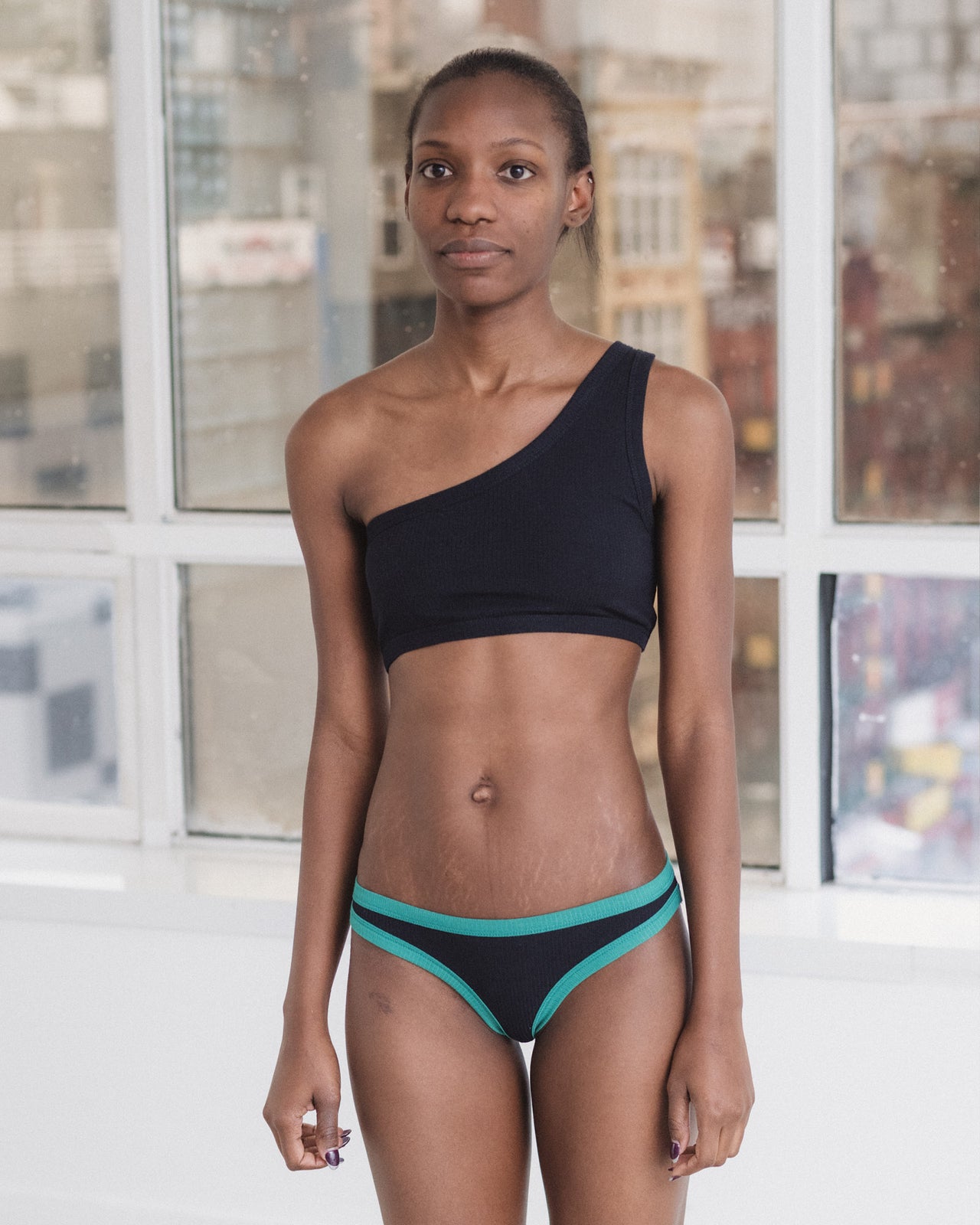 Speck Bra - Fine Organic Cotton Rib - Murano Navy