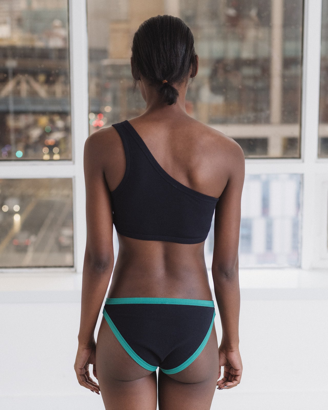 Speck Bra - Fine Organic Cotton Rib - Murano Navy