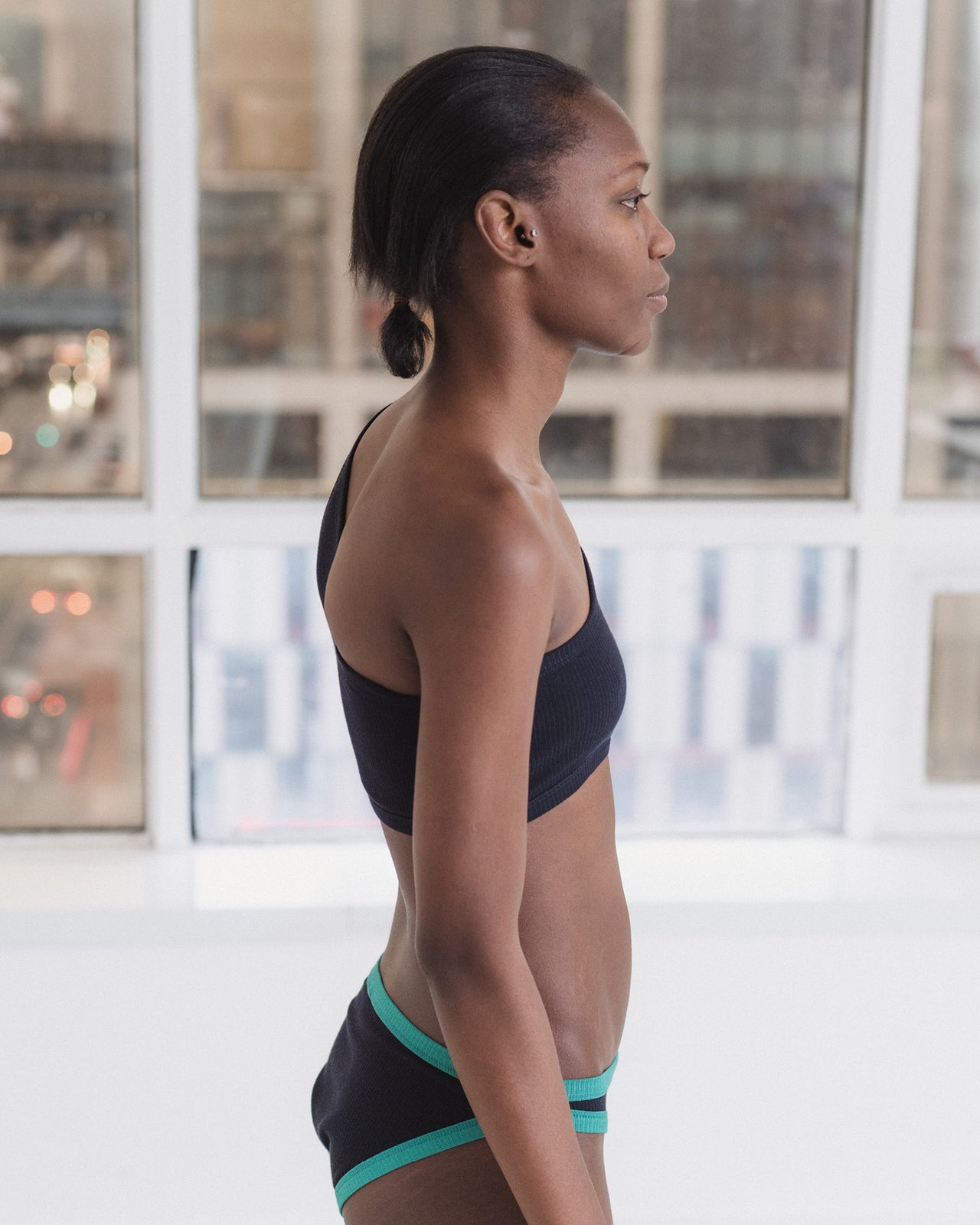 Speck Bra - Fine Organic Cotton Rib - Murano Navy