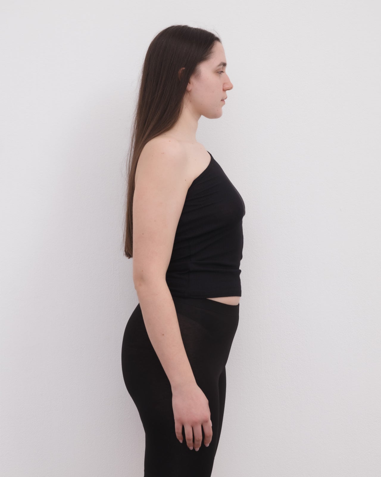 Speck Long Sleeve Tee - Organic Cotton Rib - Black