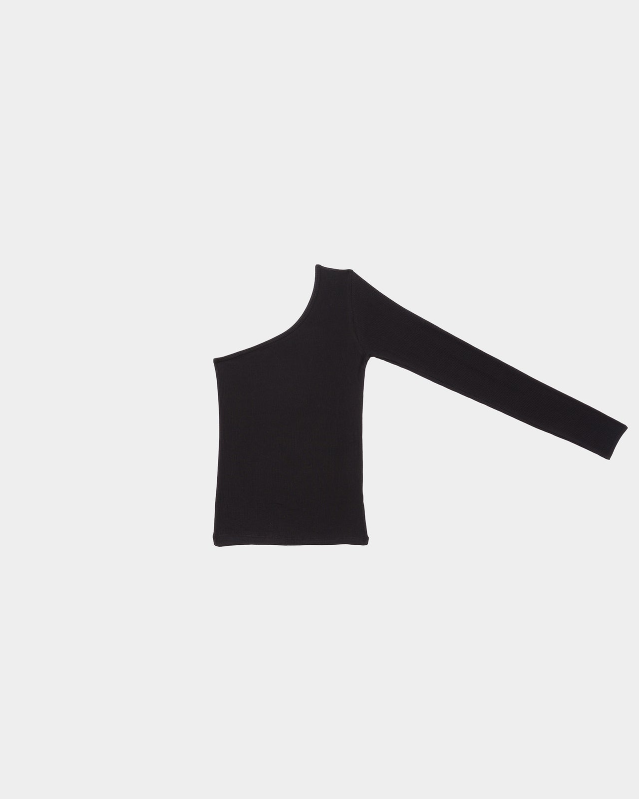 Speck Long Sleeve Tee - Organic Cotton Rib - Black