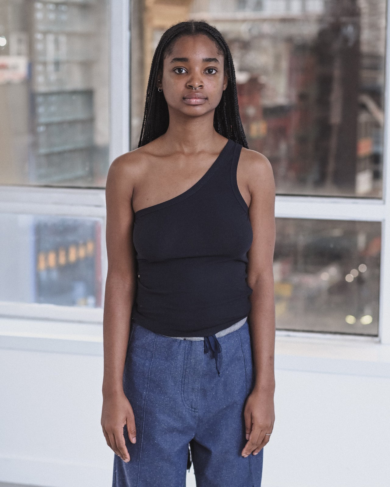 Speck Top - Organic Cotton Rib - Murano Navy