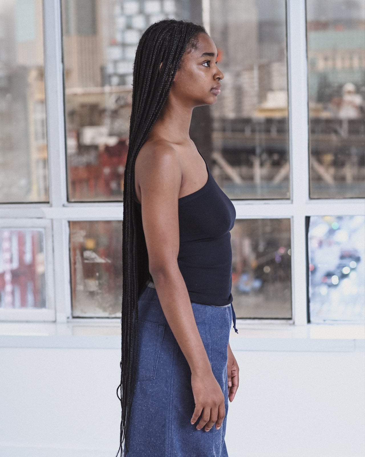 Speck Top - Organic Cotton Rib - Murano Navy