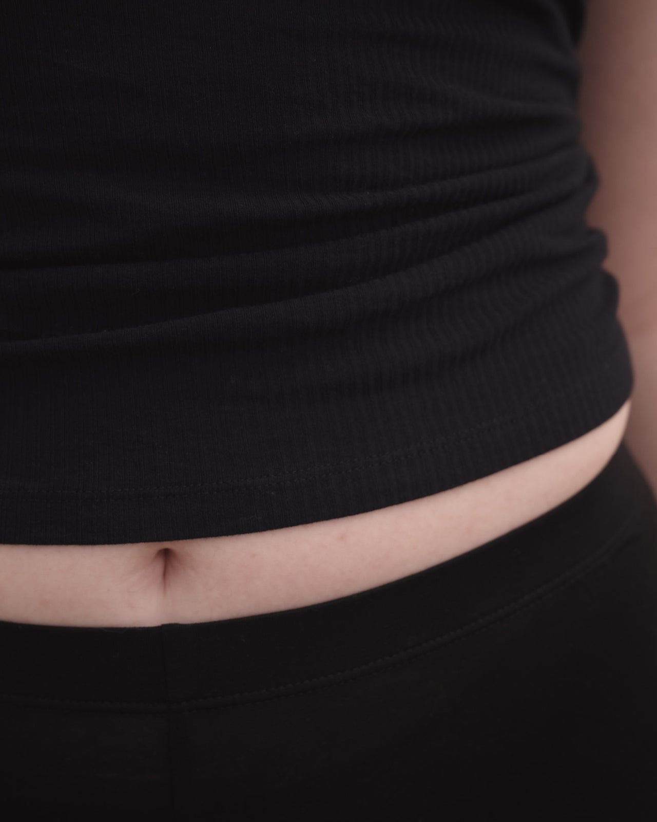 Speck Top - Organic Cotton Rib - Black