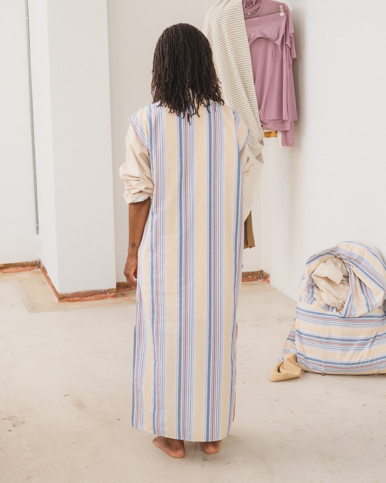 Stave Sleeveless Dress - Organic Cotton Poplin - Martinique