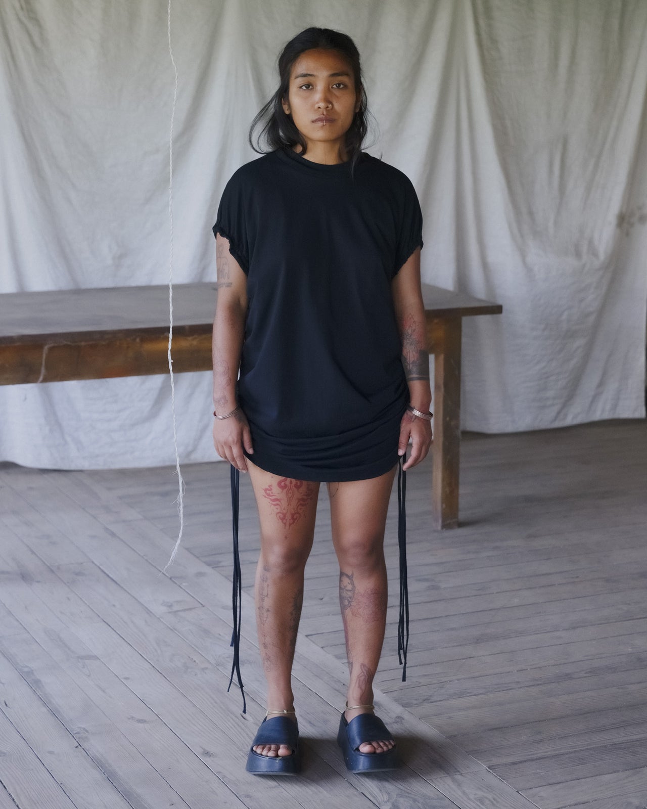 Stele Tank Dress - Regenerative Cotton Jersey - Black