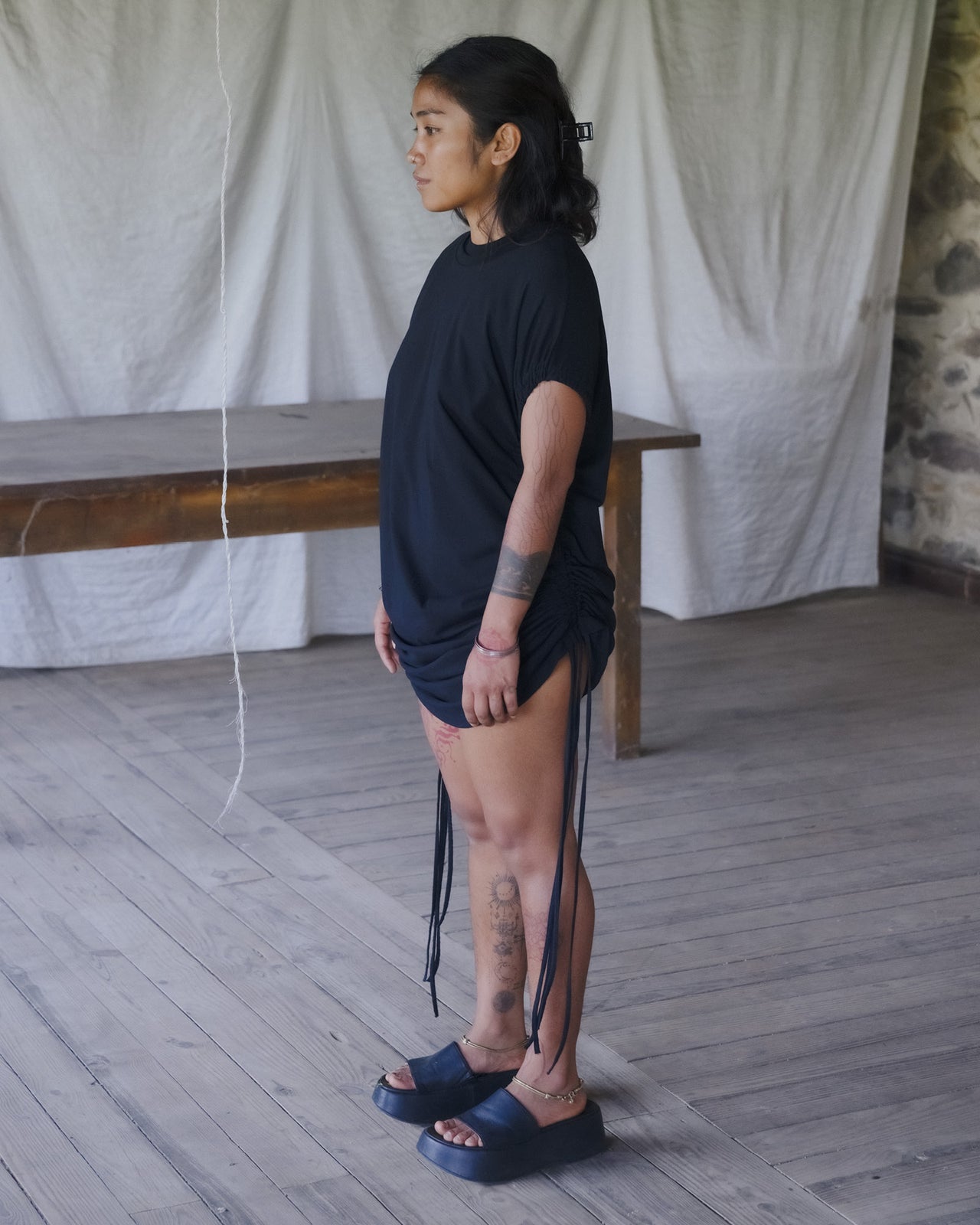 Stele Tank Dress - Regenerative Cotton Jersey - Black