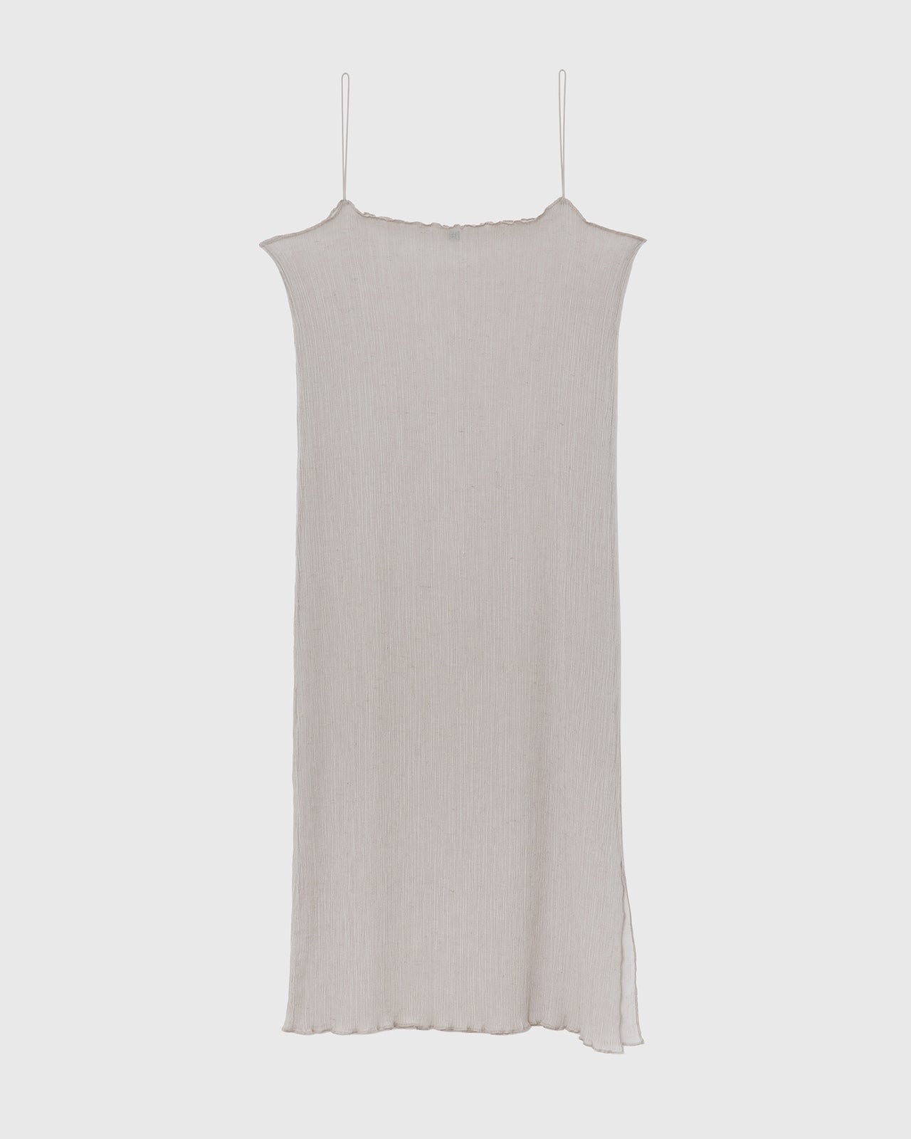Sti Slip Dress - Pleated Cotton Silk - Sylva Beige