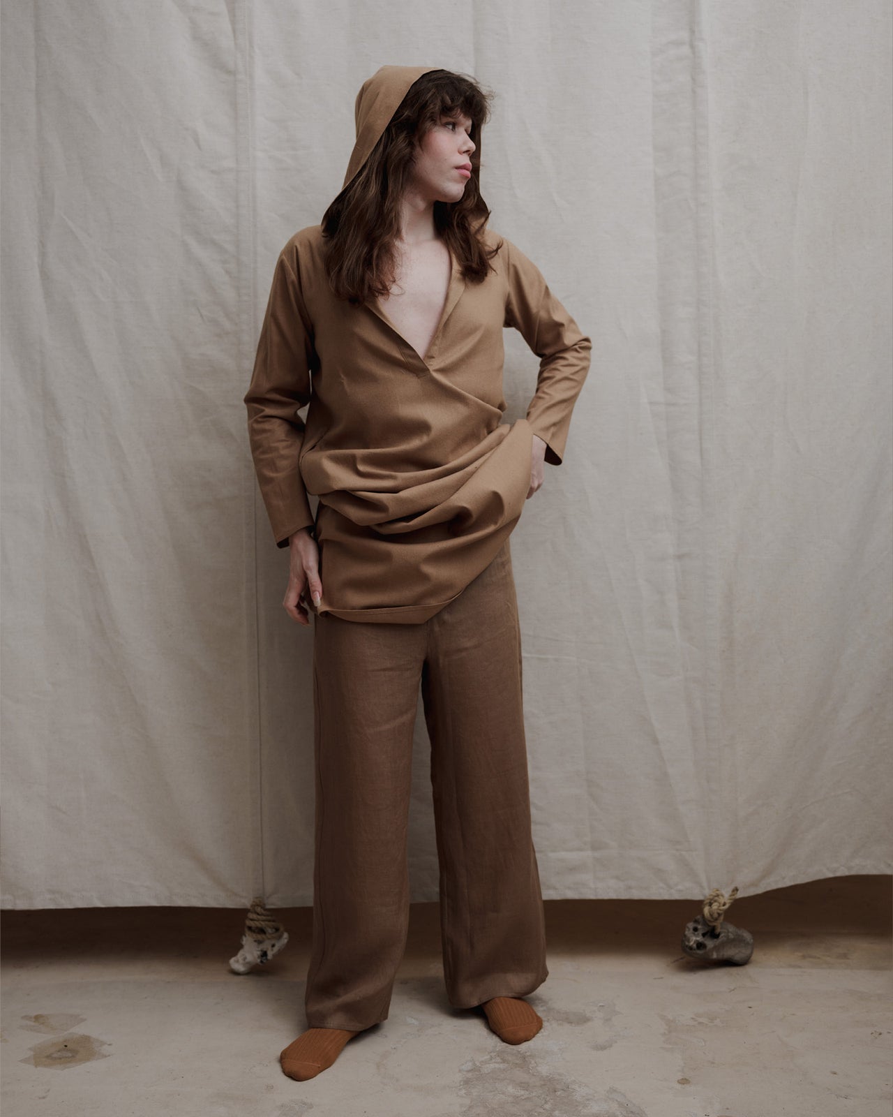 Stoa Pants - Sheer Linen - Ocular