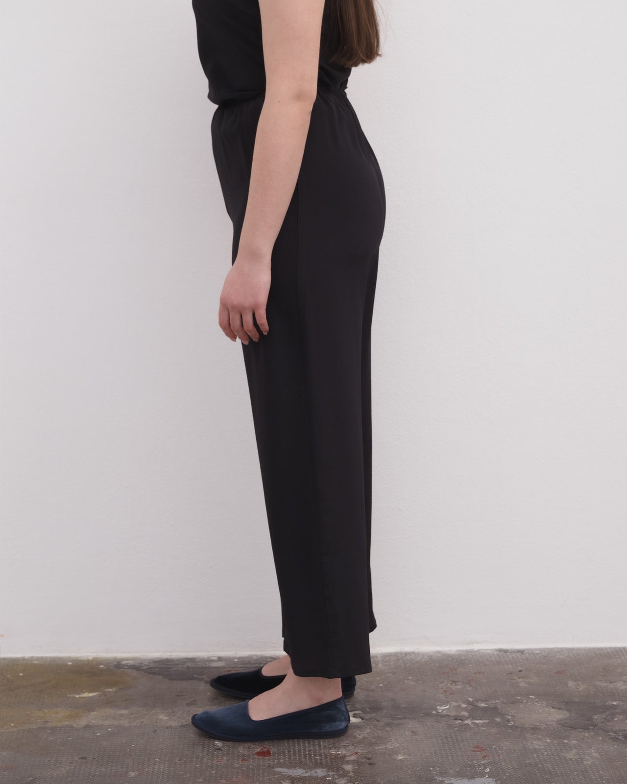 Stoa Pants - Silk Crepe - Black