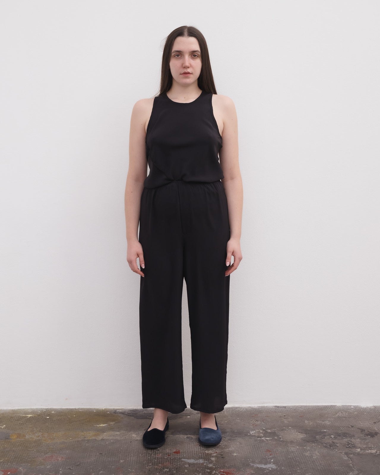 Stoa Pants - Silk Crepe - Black