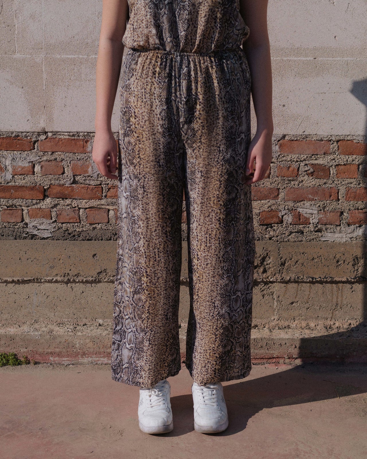 Stoa Pants - Silk Crepe - Snake
