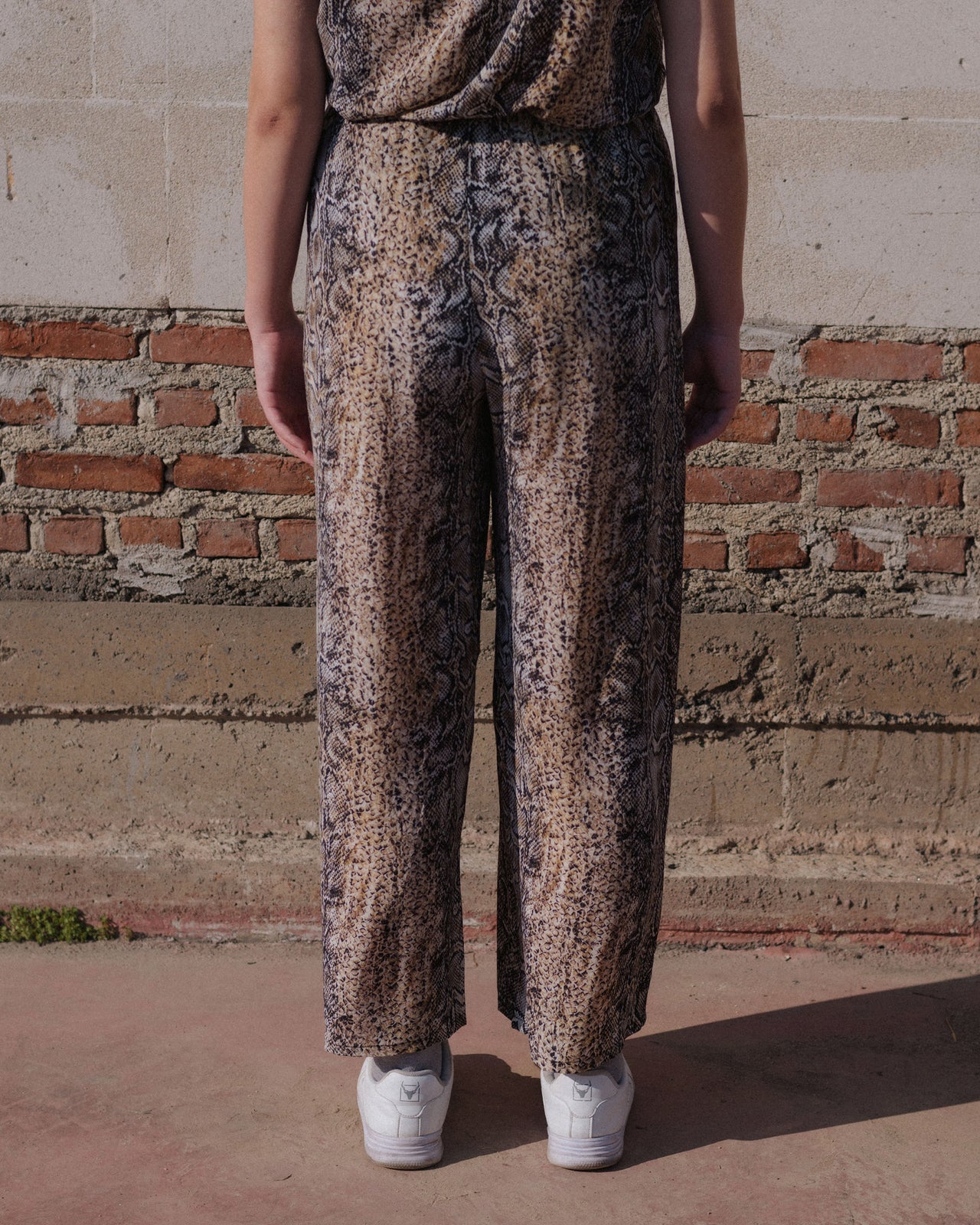 Stoa Pants - Silk Crepe - Snake