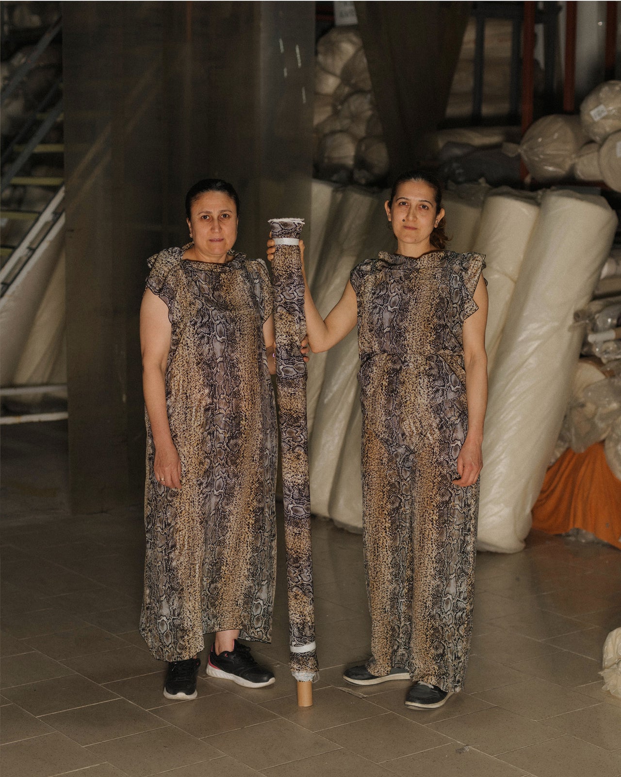 Stoa Pants - Silk Crepe - Snake