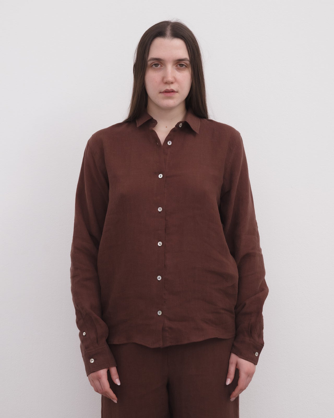 Stoa Shirt - Fine Linen - Ama Brown