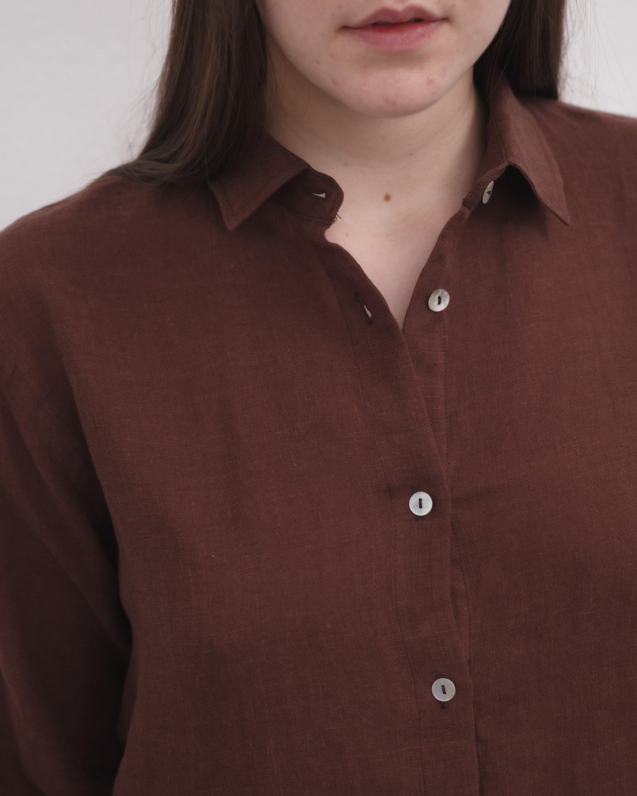 Stoa Shirt - Fine Linen - Ama Brown