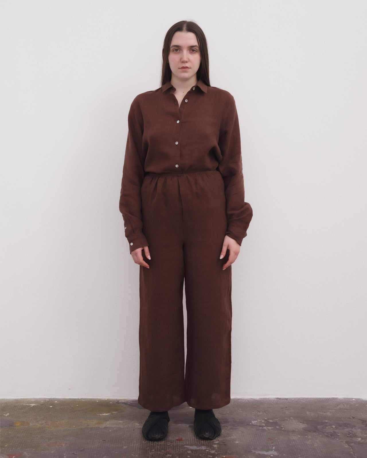 Stoa Shirt - Fine Linen - Ama Brown
